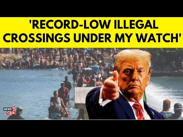 Trump on Illegal Migrants- 'Record-Low Illegal Immigration in February' | US Border Update | N18G