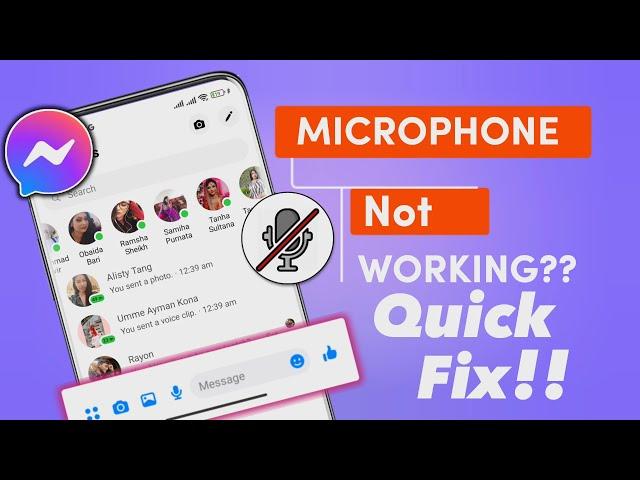 How To Fix Microphone Not Working on Facebook Messenger | Solve Mic not Working on Audio/Video call