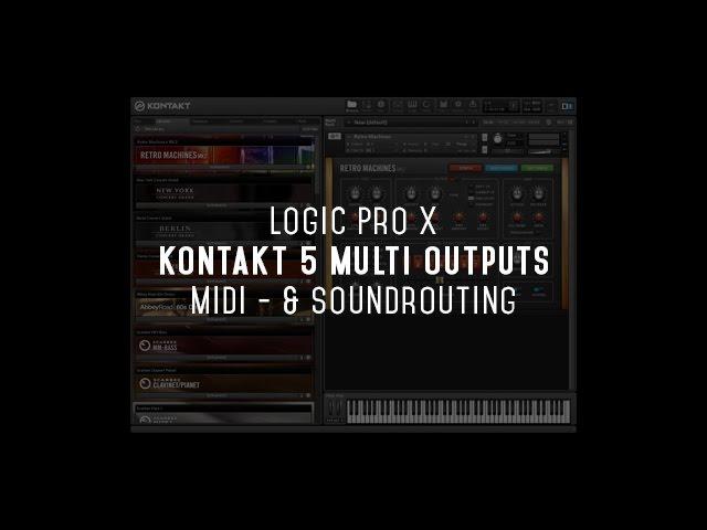 Logic Pro X: Kontakt 5 Multi Outputs