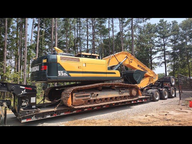 My New Hyundai HX 330L Excavator Arrives!