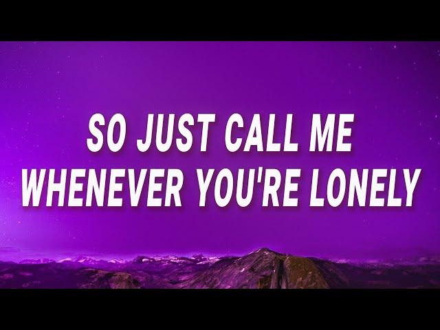 Rihanna - So just call me whenever you're lonely (If It's Lovin' That You Want) (Lyrics)