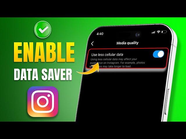 How to Enable Data Saver on Instagram | Make Instagram Use Less Data on iPhone