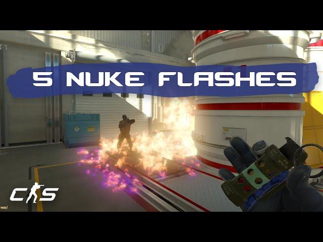 CS2 Nuke - Carry your team with these 5 EASY Flashbangs!