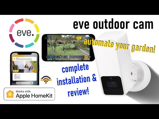 Eve Outdoor Cam: complete installation, app overview & wall mount modification! (for HomeKit)