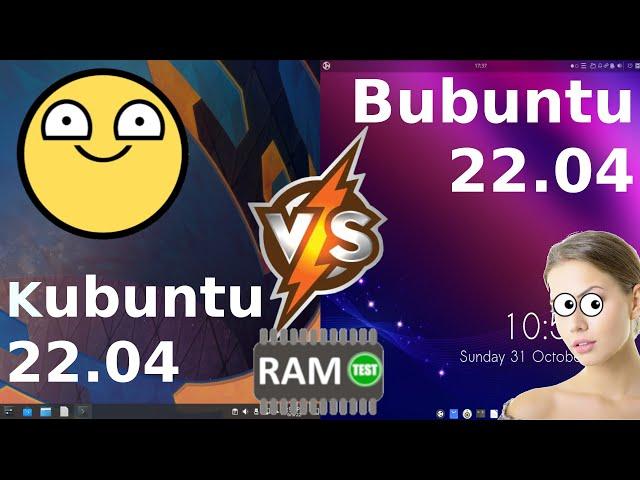 Kubuntu 22:04 vs Bubuntu 22.04: RAM Compare