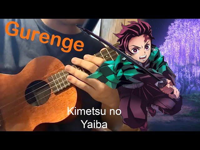 Gurenge - Kimetsu no Yaiba OP - Anime Ukulele Cover [TABS in description]