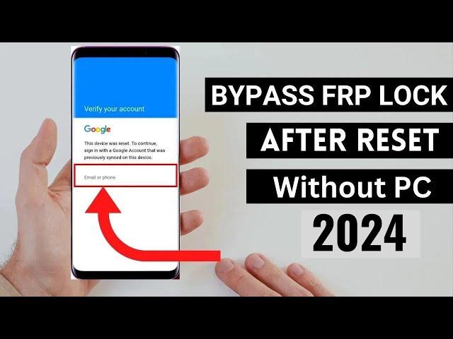 How To Bypass Google Verification After Factory Reset Without Pc|How To Bypass Frp Lock [2024]