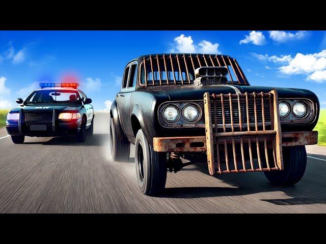 POLICE CHASE ARMORED CAR in BeamNG!