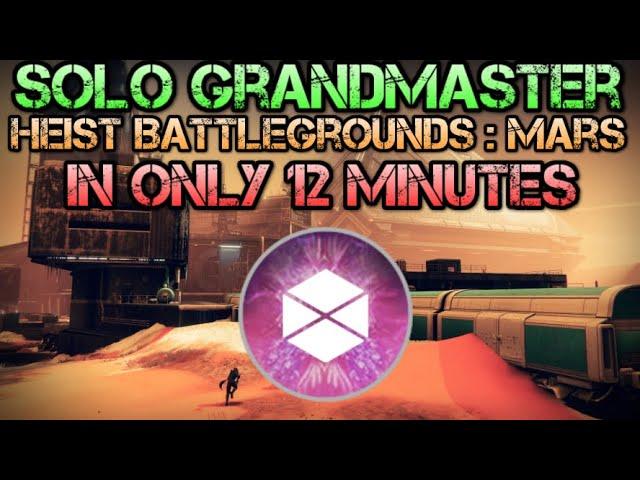 Solo Grandmaster Heist Battleground : Mars - TITAN - in 12 minutes