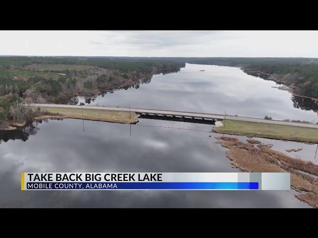 West Mobile County residents demand Big Creek Lake to reopen