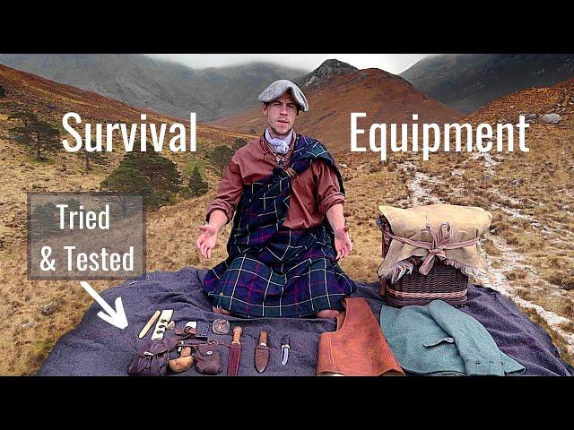 Highlander Survival Equipment, 17th Century- Tried and Tested. Full Rundown- Clothing, Tools, Pack