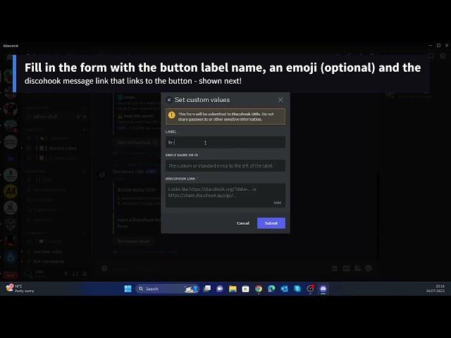 Creating Custom Embeds with Reaction Message Buttons on Discord using Discohook!