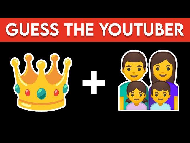 Guess The YouTuber By Emoji | Emoji Quiz 2024