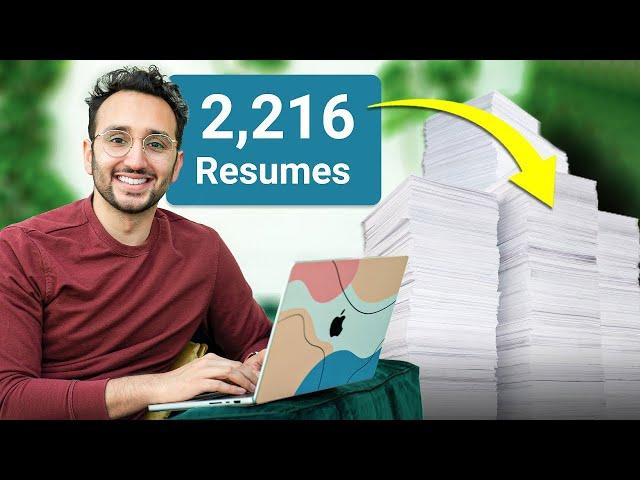 I Read 2,216 Resumes. Here’s How You Stand Out 