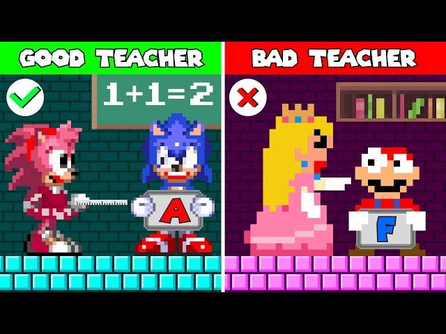 Mario and Sonic Challenge: Good Teachers Vs Bad Teachers - Who Will Win?