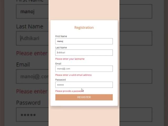 How to Validate form using jQuery | Form Validation in jQuery | Form Validation