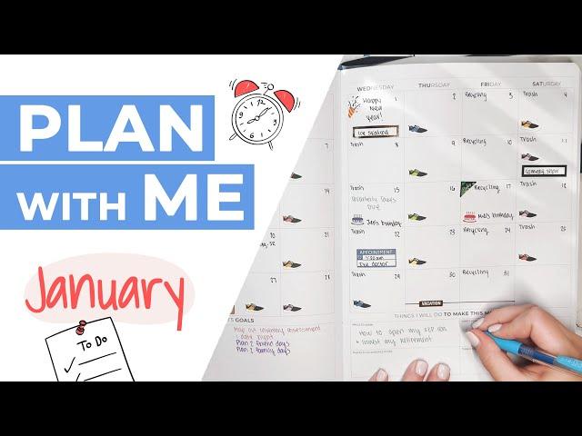 Plan with Me for January with Clever Fox Hourly Planner PRO