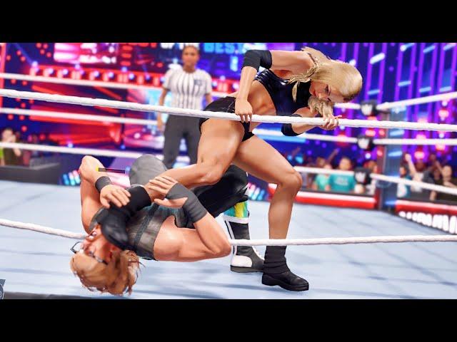 WWE 2k22: Stacy Keibler vs Spike Dudley, intergender wrestling