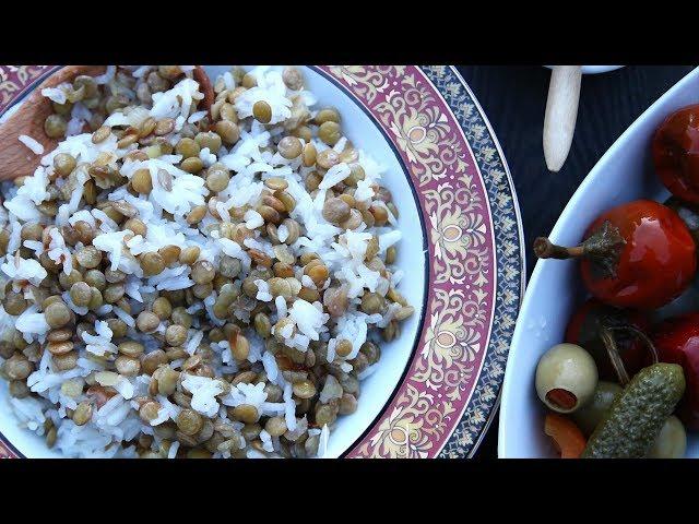 Lentil and Rice Pilaf Recipe - Armenian Cuisine - Heghineh Cooking Show