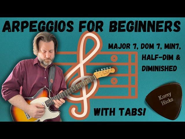 Arpeggios For Guitar | First 5 Shapes for Beginner/Intermediate Players with Notation and TAB