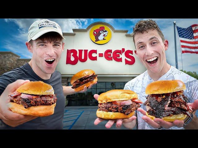 Two Brits try Gas Station BBQ in America!!