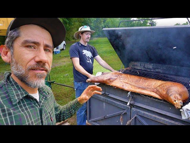 Mouth Watering SMOKED HOG Farm to Plate with Real Chef