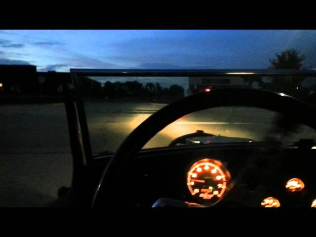 1929 Ford Model A Roadster in-car view