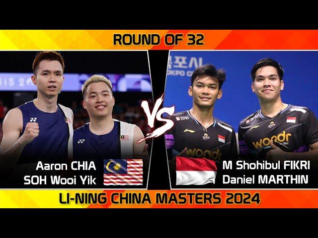 Aaron CHIA /SOH Wooi Yik vs Muhammad Shohibul FIKRI /Daniel MARTHIN | China Masters 2024 Badminton