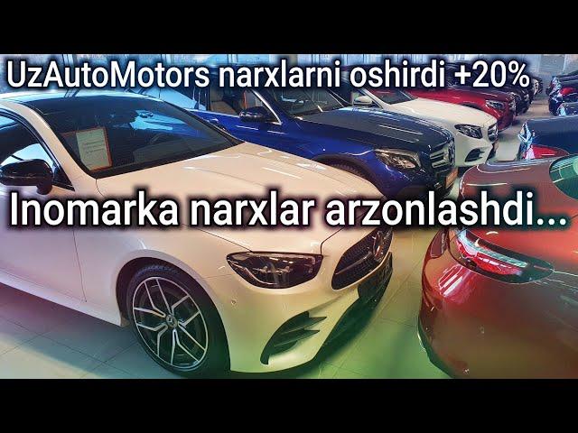 Inomarka narxlari arzonlashib ketdi UzAutoMotors narxlari ko'tarildi Barchasi InomarkaTV kanalda