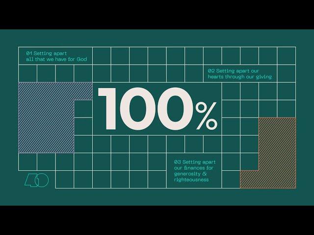 Setting Apart Our Finances for God's Purpose | 100% Week 3 | Daniel Trinidad