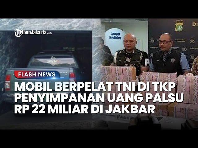 GEGER! Mobil Hilux Pelat TNI di TKP Penyimpanan Uang Palsu Rp 22 M di Jakbar, Ini Kata Kapendam Jaya