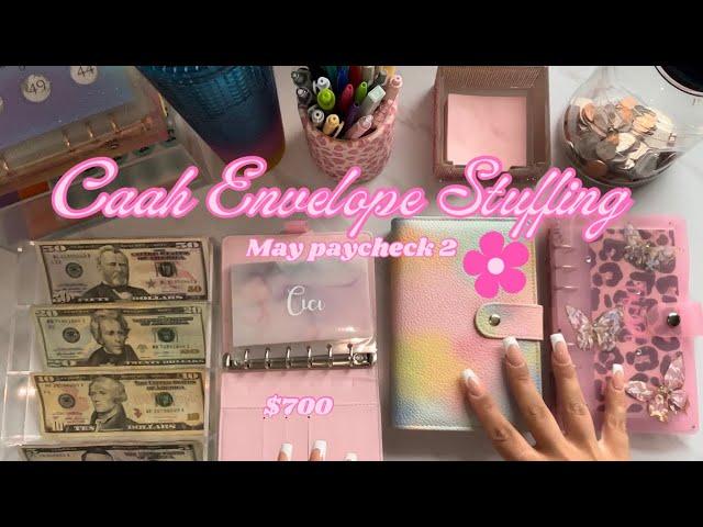 Cash envelope stuffing| may paycheck #2| $700