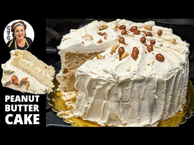 Old Fashioned Peanut Butter Cake - Super Moist - Southern Cooking