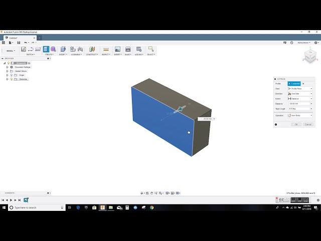 c. Fusion360 Basics 2D to 3D