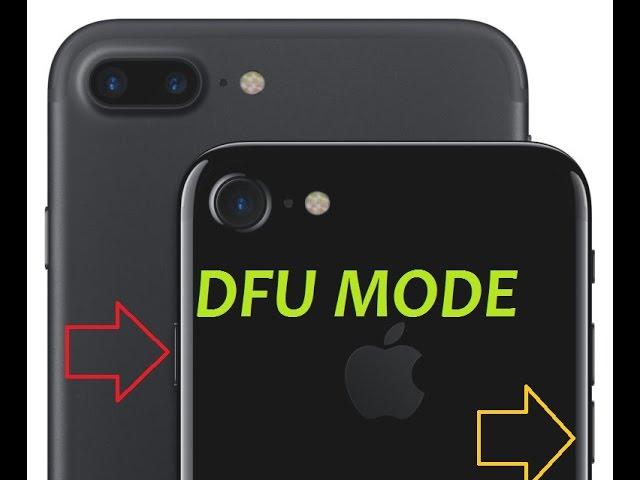 How to put your iPhone 7 or 7 plus  into DFU mode