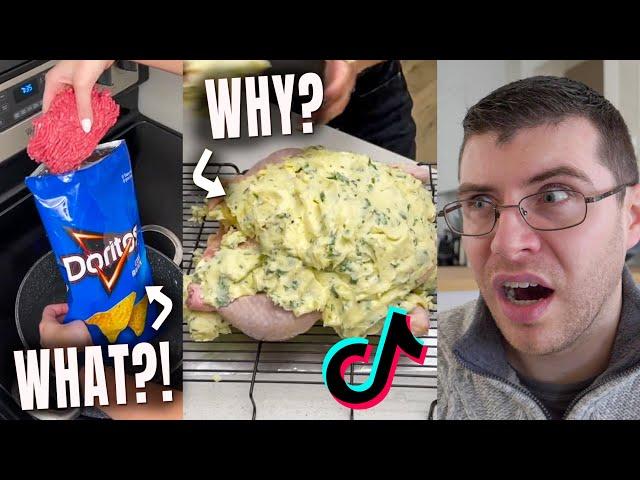 Pro Chef Reacts.. The WORST TikTok FOOD Hacks You've Ever Seen!