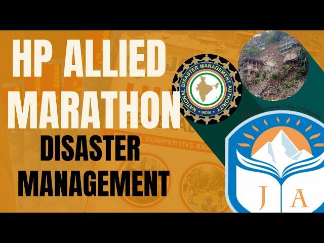 Disaster Management | HP Allied Marathon Series #joktaacademy #hpalliedservices #disastermanagement