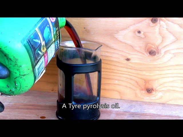 Pyrolysis Tyre Oil - chemical treatments experiment