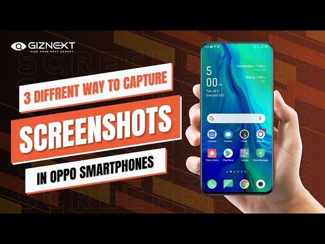 How To Take Screenshots in Oppo Smartphone || Easy Tips & Tricks || Giznext.com