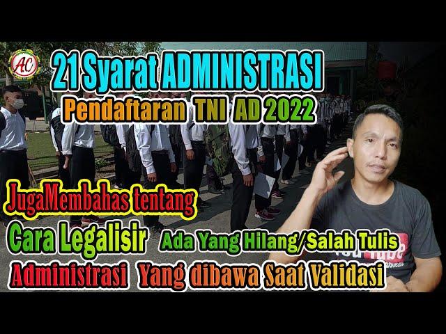 Terbaru !!! Membahas Secara Lengkap 21 Syarat Administrasi Pendaftaran TNI AD 2022