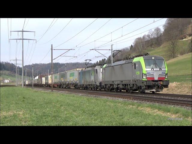 "VECTRON" Re 475 419 super Lichthupe und Mega Makro mit Ambrogio Zug in Wynigen