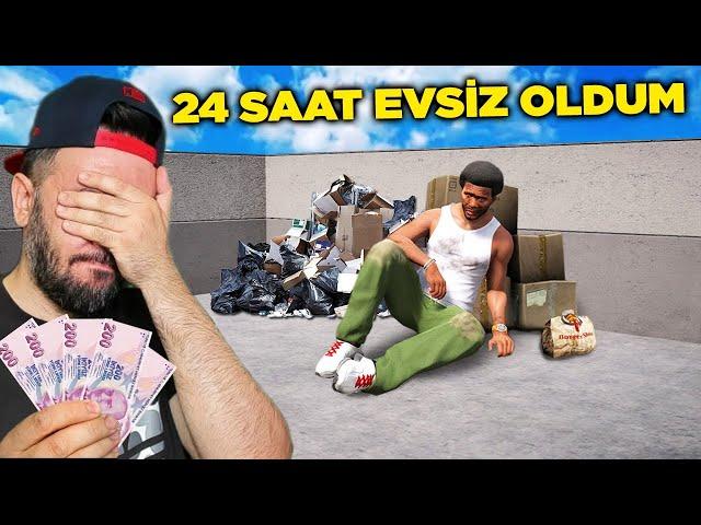 24 SAAT SOKAKTA YAŞADIM ÇÖP TOPLADIM - GTA 5 MODS