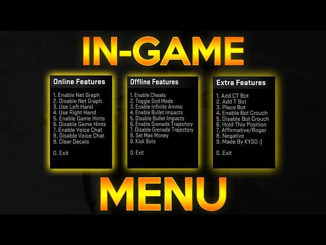 CS:GO - Custom In-Game Menu!