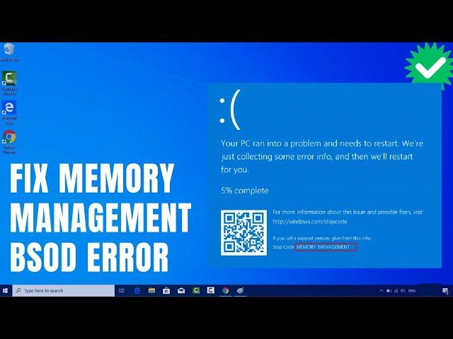 How To Fix Memory Management BSOD Error Windows 10/11?