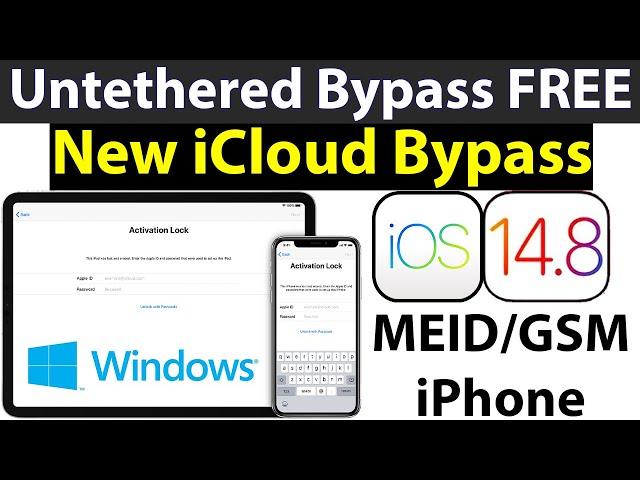 How to iCloud Bypass iOS 14.8/14.7.1/12.5.4 Windows in FREE | Untethered iCloud Bypass iOS 14/13/12