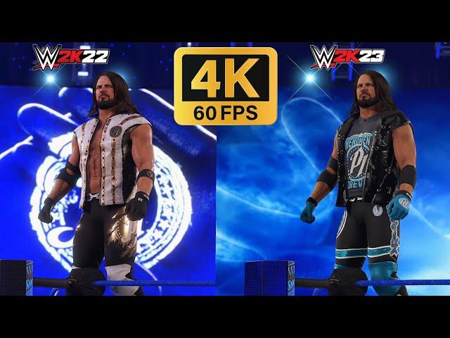 PS5 WWE 2K23 VS WWE 2K22 | Entrance Graphics comparison | 4K UHD 60FPS