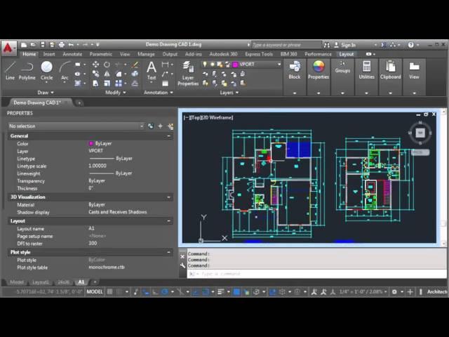 Creating a new layout and freezing layers in the viewport