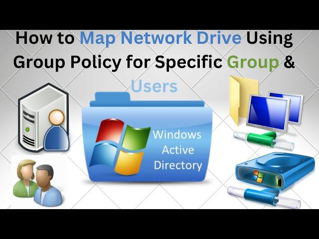 How to Map Network Drive Using Group Policy Item-Level Targeting Specific Groups & Users in AD