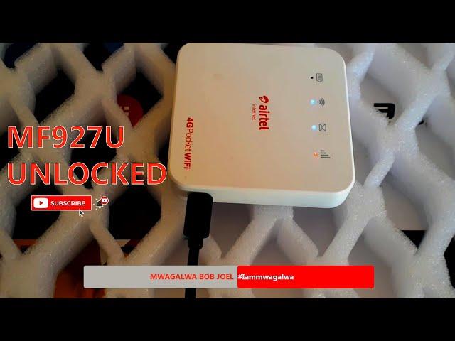 Unlock all MF927U  mifi |  Unlock Airtel Mifi | Unlock Zte MF927U  mifi