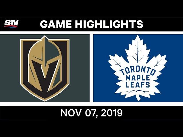 NHL Highlights | Golden Knights vs. Maple Leafs – Nov. 07, 2019